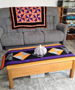 Quilting Sewlutions Halloween Table Runner and Halloween Lap Quilt
